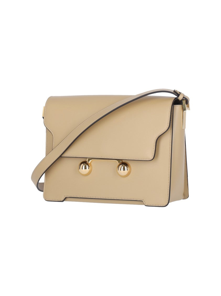 Marni "Trunkaroo" Medium Shoulder Bag – Beige