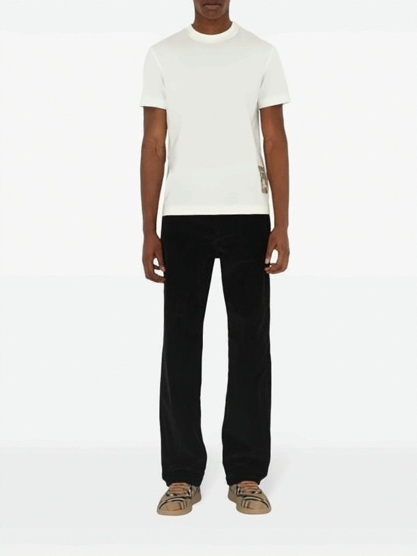 Burberry Short-Sleeved Crew Neck Cotton T-Shirt
