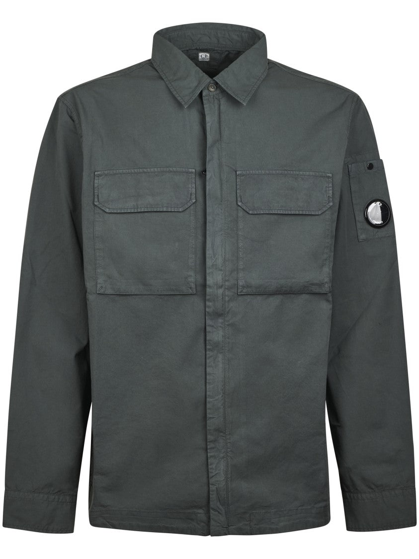 C.P. Company Organic Gabardine Zipped Lens Overshirt