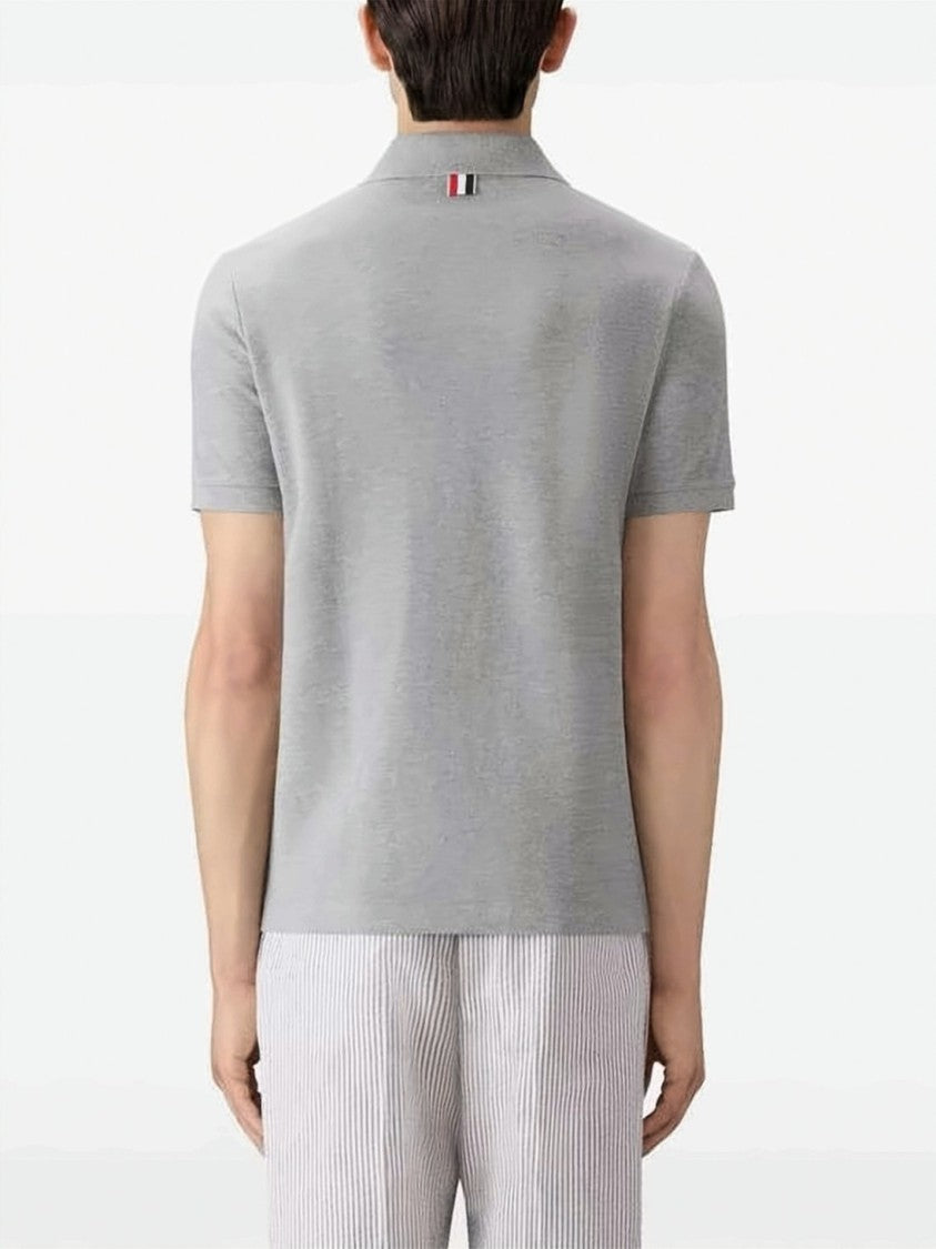 Thom Browne Thom Browne Classic Piqué Short-Sleeve Polo Shirt