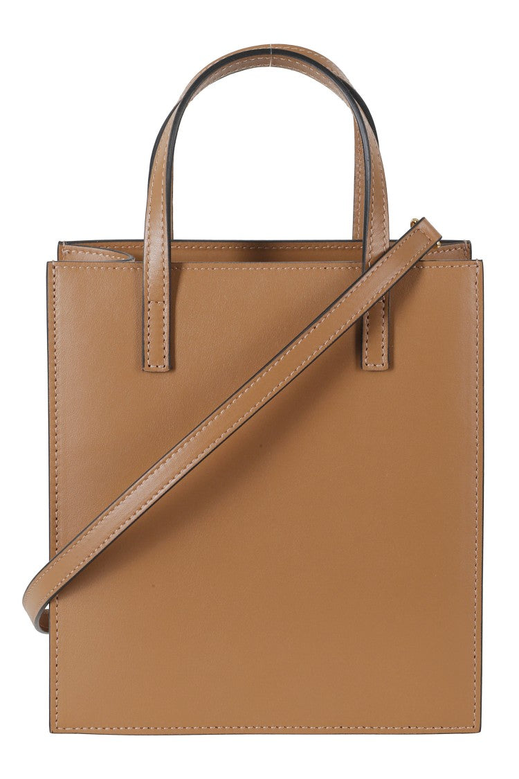 Hidesins Caramel M Premier Front Flap Pocket Leather Handbag