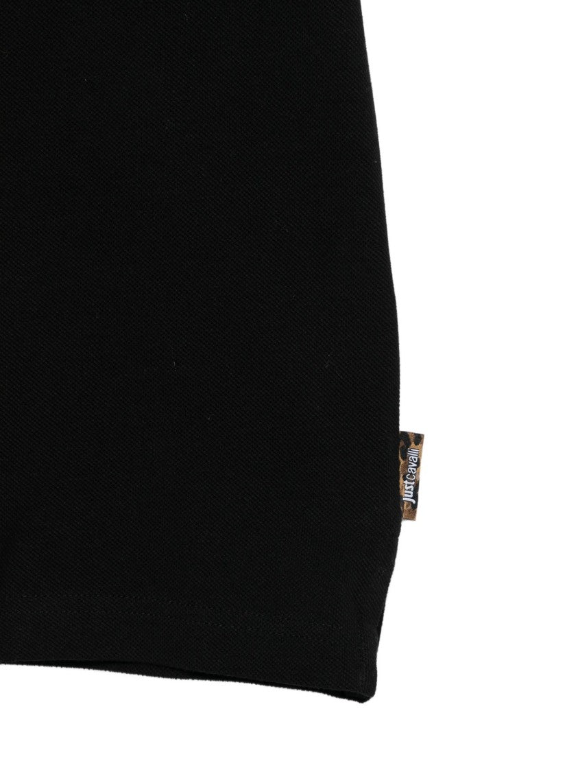 Just Cavalli Short-Sleeved Classic Logo Polo Shirt