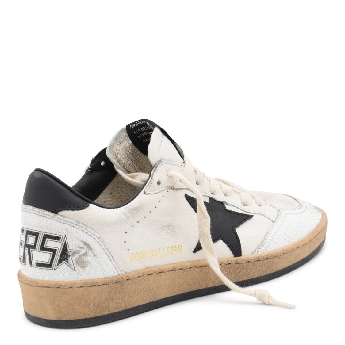 Golden Goose White Leather Ball Star Sneakers