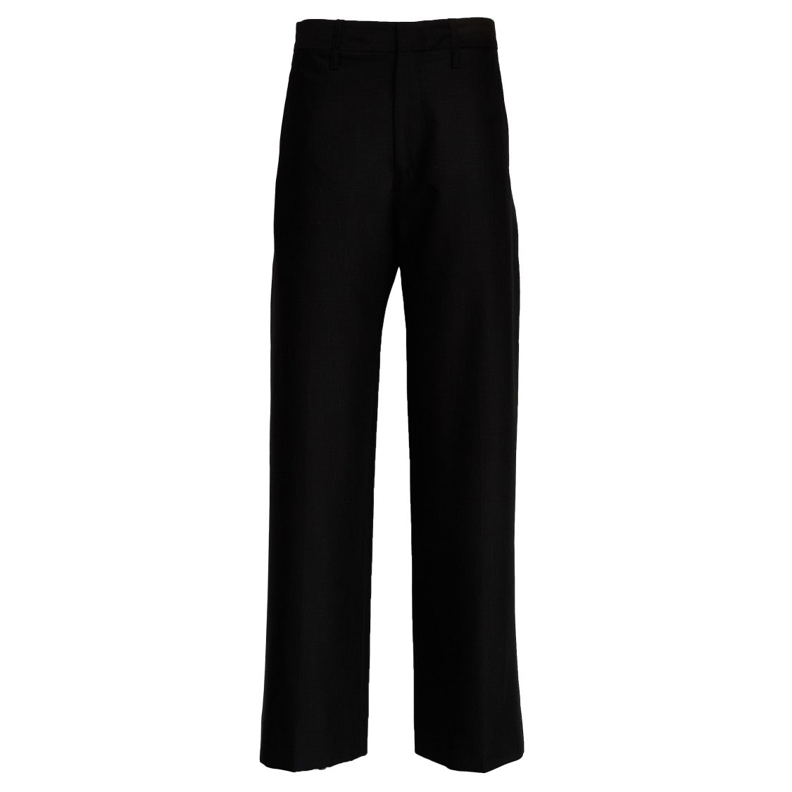 Victoria Beckham Mid Rise Relaxed Curved Straight Leg Pants