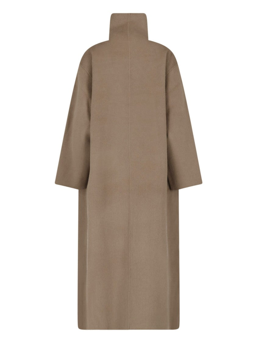 Almada Double-Breasted Kaity Coat In Soft Wool And Cashmere Blend