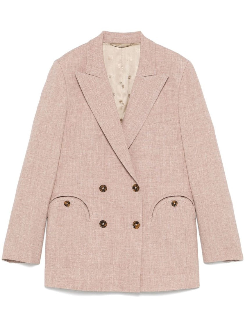 Blaze Beige Blazer Jacket With Tailored Silhouette