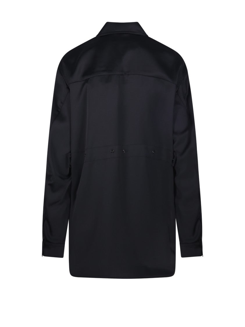 Moncler Genius X Edward Enninful Button-Down Shirt With Smooth Finish And Emblem Detail