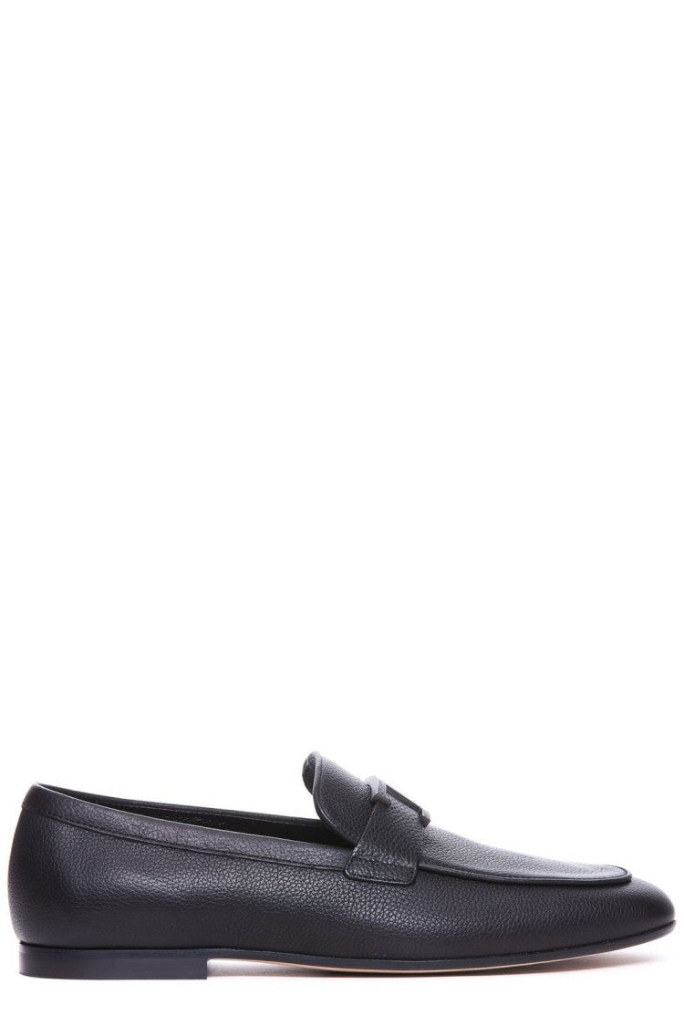 Tod's Textured Calf Leather Loafer With Silhouette