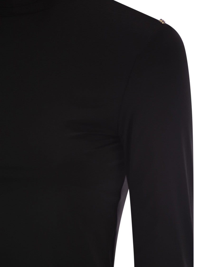 Sportmax Stone - Jersey Turtleneck Jumper
