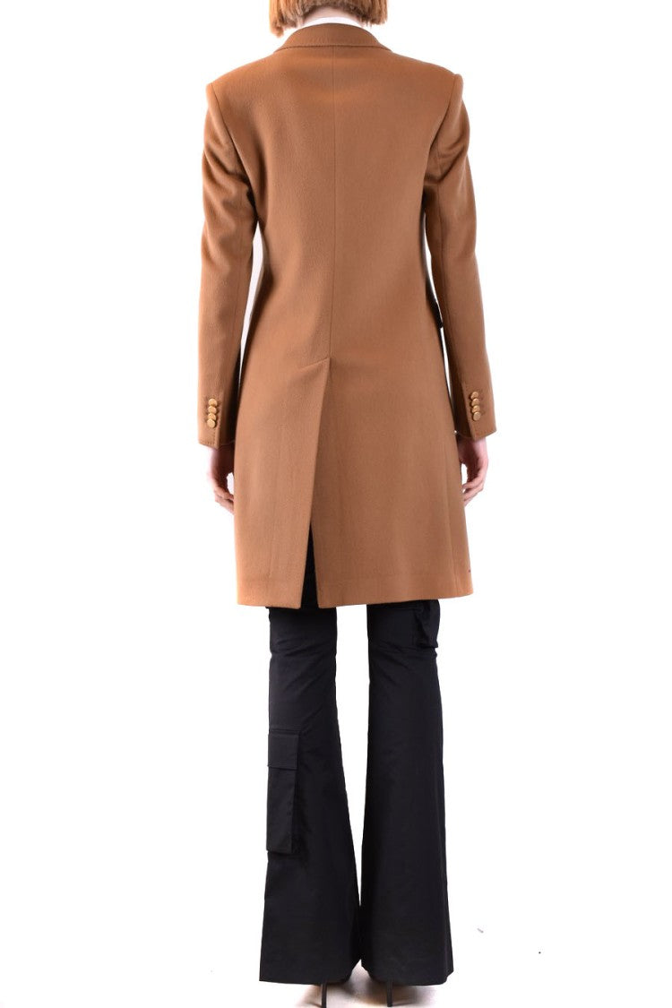 Tagliatore Beige Double Breasted Coat
