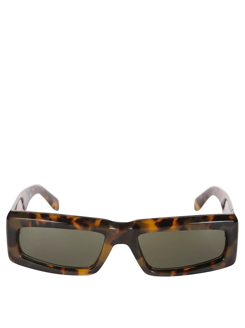 Palm Angels Bold Rectangular Tortoiseshell Frame Yreka Sunglasses