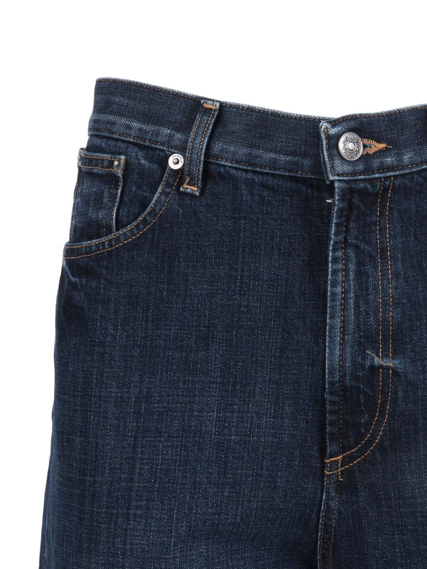 Dondup Straight-Leg Jeans With Dark Indigo Wash