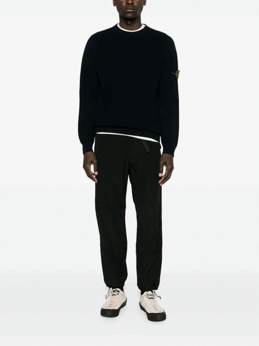 Stone Island Crewneck Sweatshirt With Distinctive Patch Logo