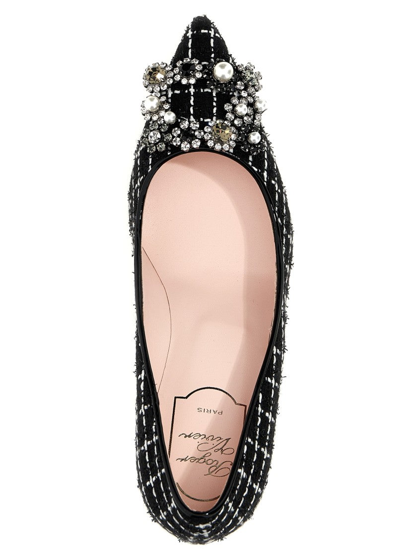 Roger Vivier 'Flower Strass Pearl' Pumps