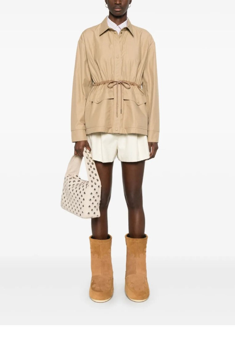 Moncler Relaxed Fit Bermuda Shorts With Elastic Waistband