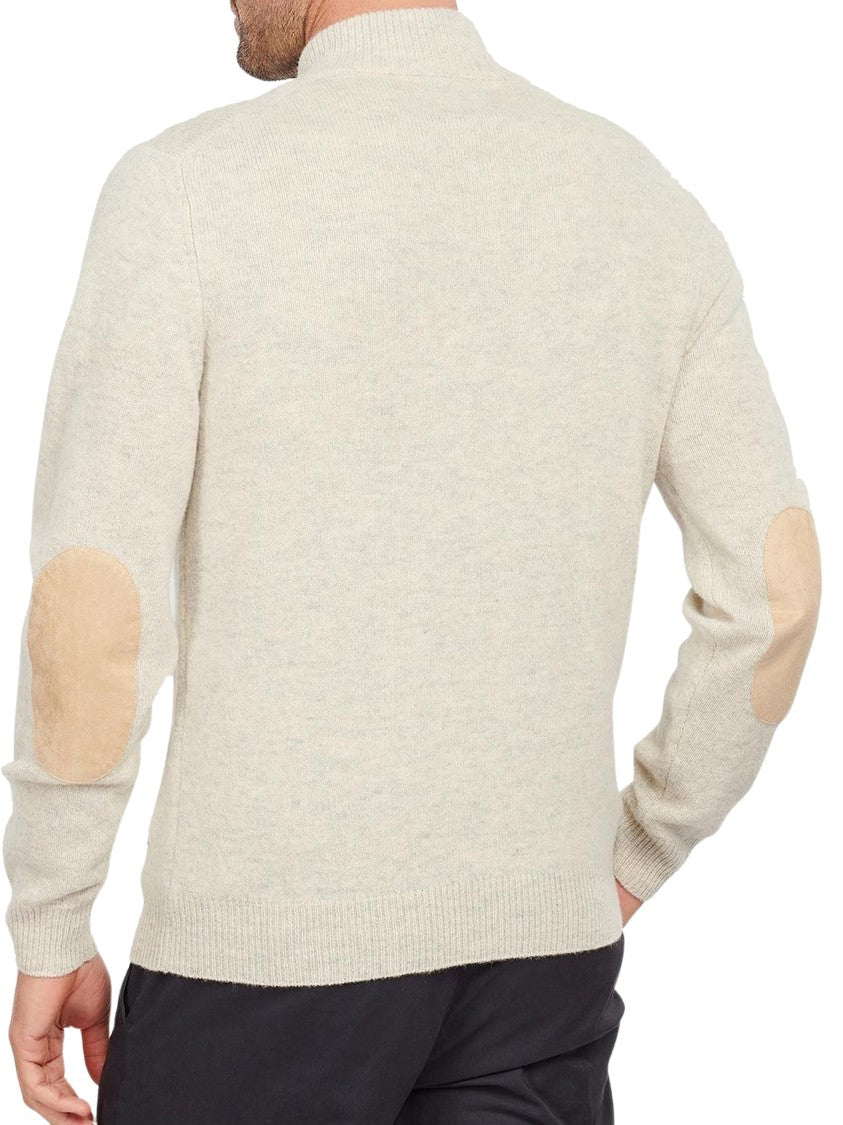 Barbour High-Neck Half Buttoned Knit Jumper