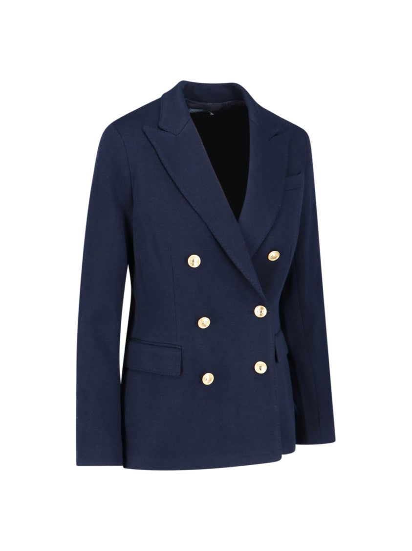 Polo Ralph Lauren Double-Breasted Blazer – Navy Blue
