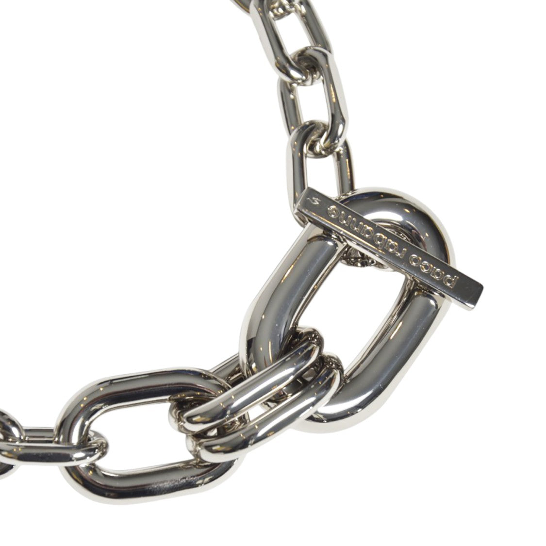 Rabanne Extended Chain-Link Necklace With Silver Pendant