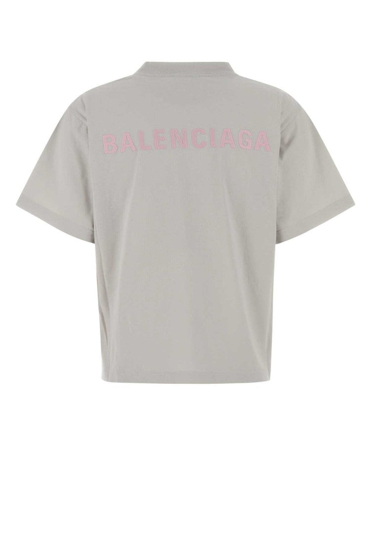 Balenciaga Light Grey Cotton T-Shirt
