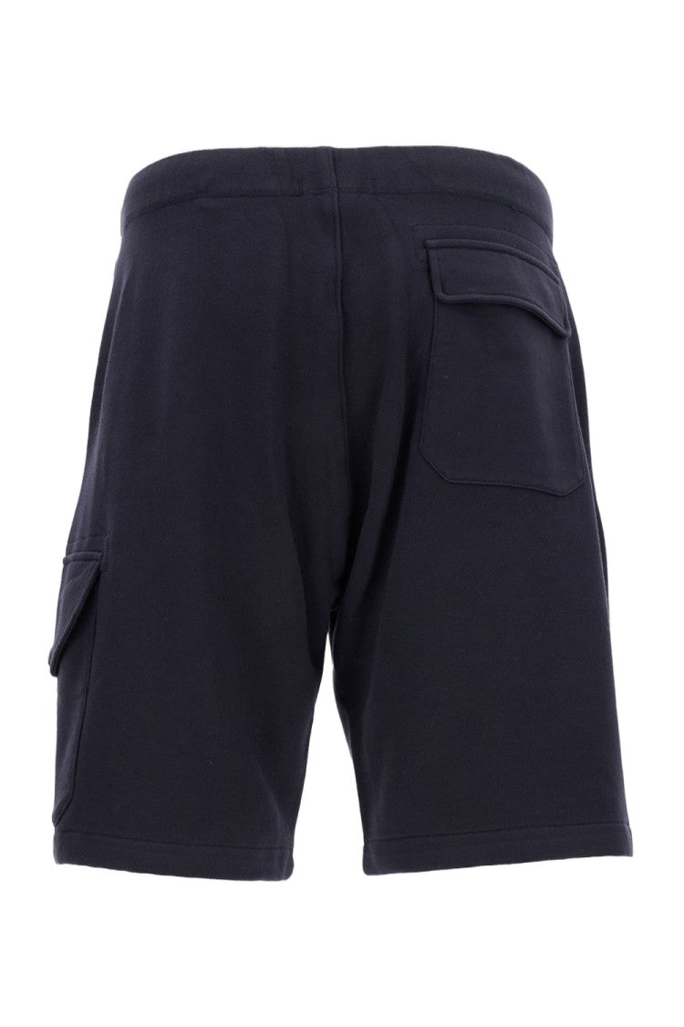 C.P. Company Diagonal Raised Fleece Cargo Sweatshorts