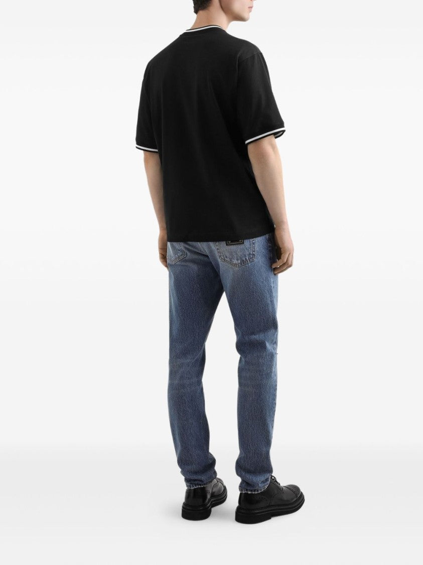 Dolce & Gabbana Distressed Blue Denim Jeans