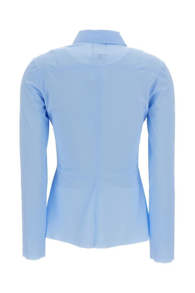 Irie' Clear Blue Button-Down Shirt With Classic Collar