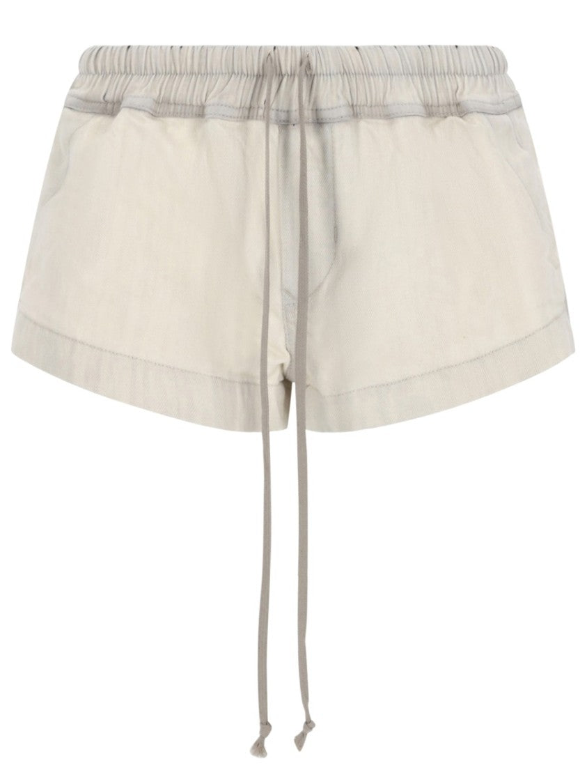 Drkshdw By Rick Owens Minimalistic Cotton Drawstring Shorts