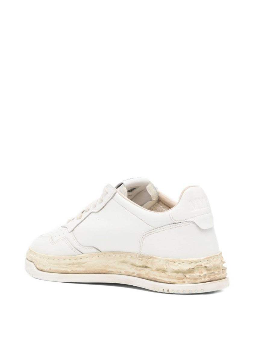 Autry X Maison Mihara Yasuhiro Off-White Sneakers With Textured Sole And Logo Patch