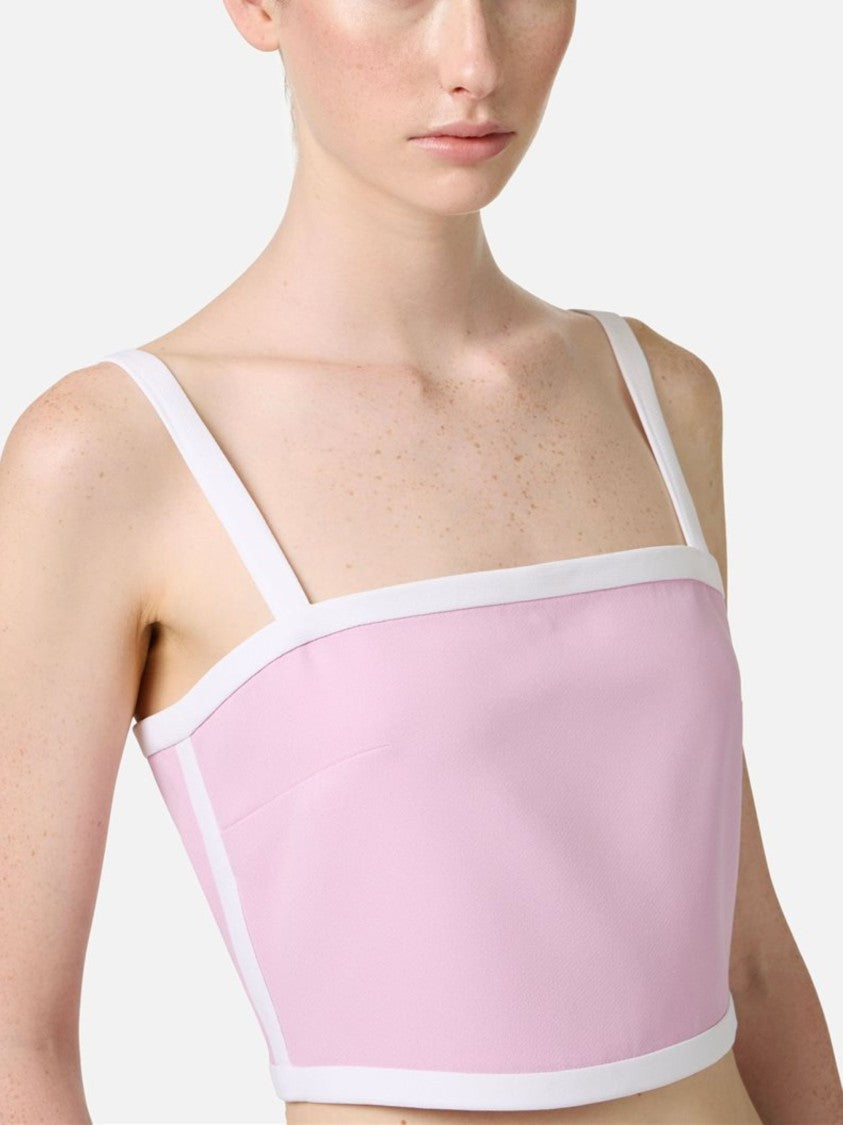 Iceberg Cropped Fit Pink Tank Top