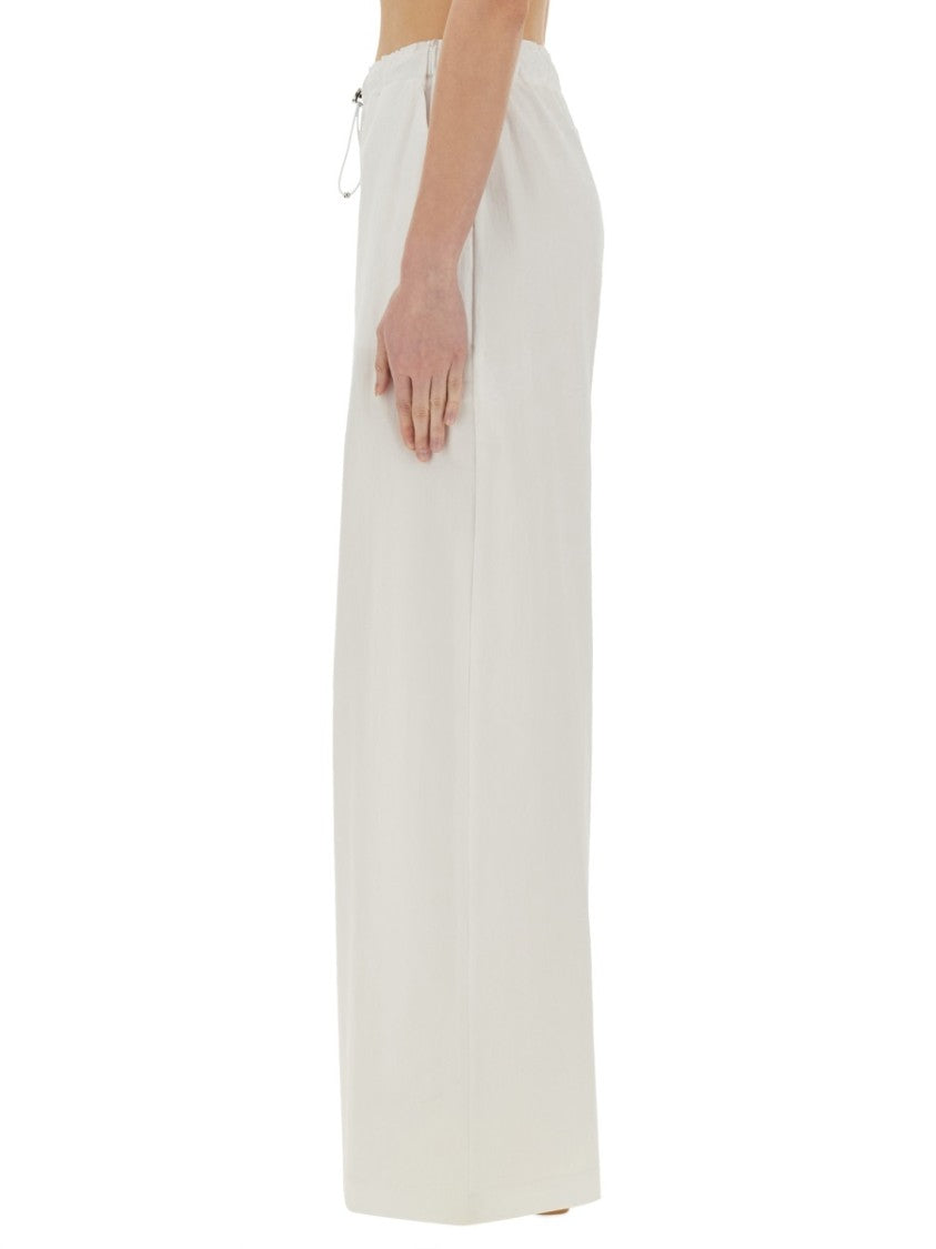 Moschino High-Waisted Drawstring Wide Leg Pants