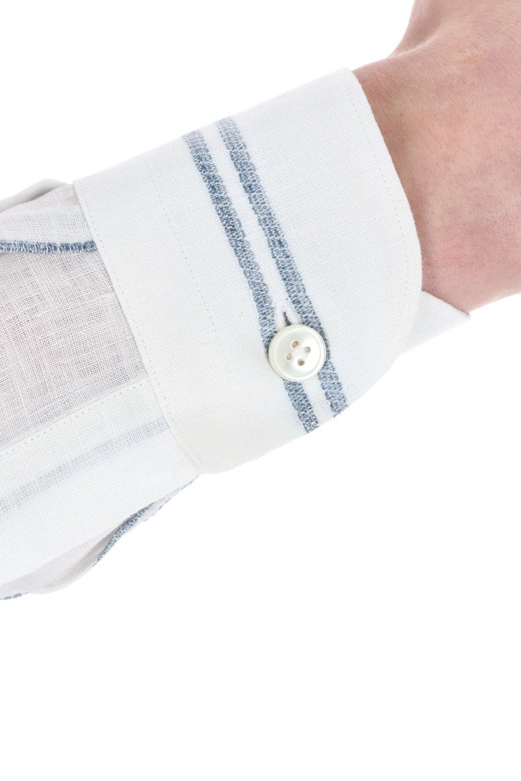 Eleventy Special Stripe Linen Shirt
