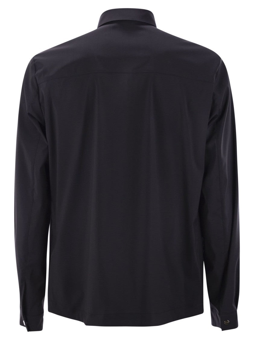 Herno Shirt-Cut Jacket In Tech Wool