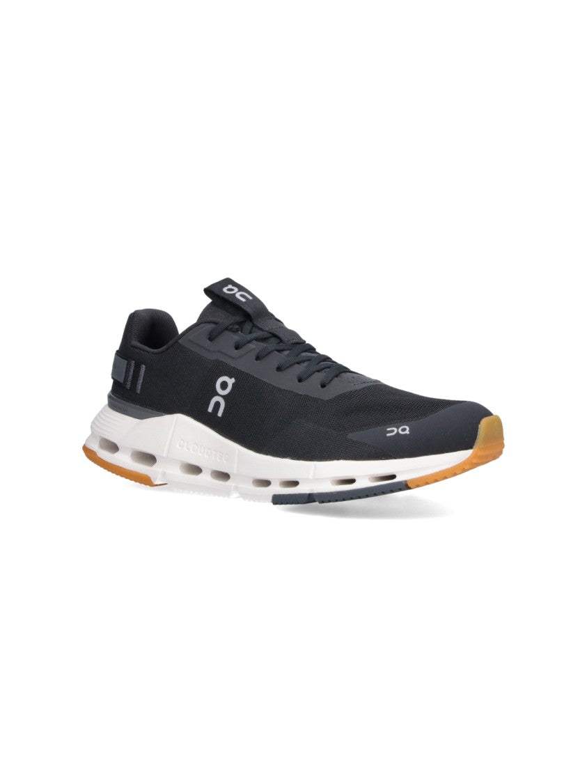 On Black Low-Profile Cushioned Sole Sneakers