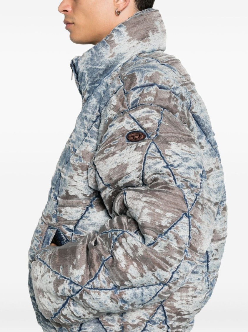 Diesel Multicolour Quilted Jacket