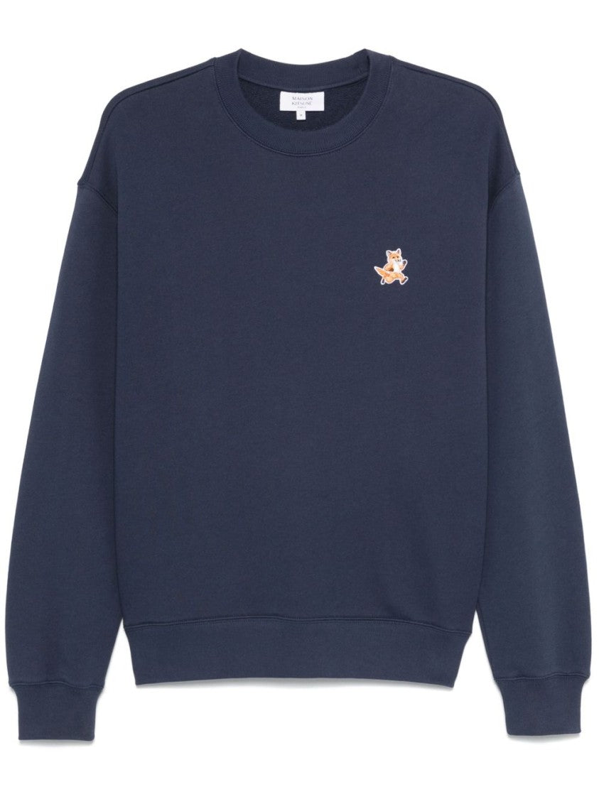 Maison Kitsuné Relaxed Fit Crewneck Sweatshirt