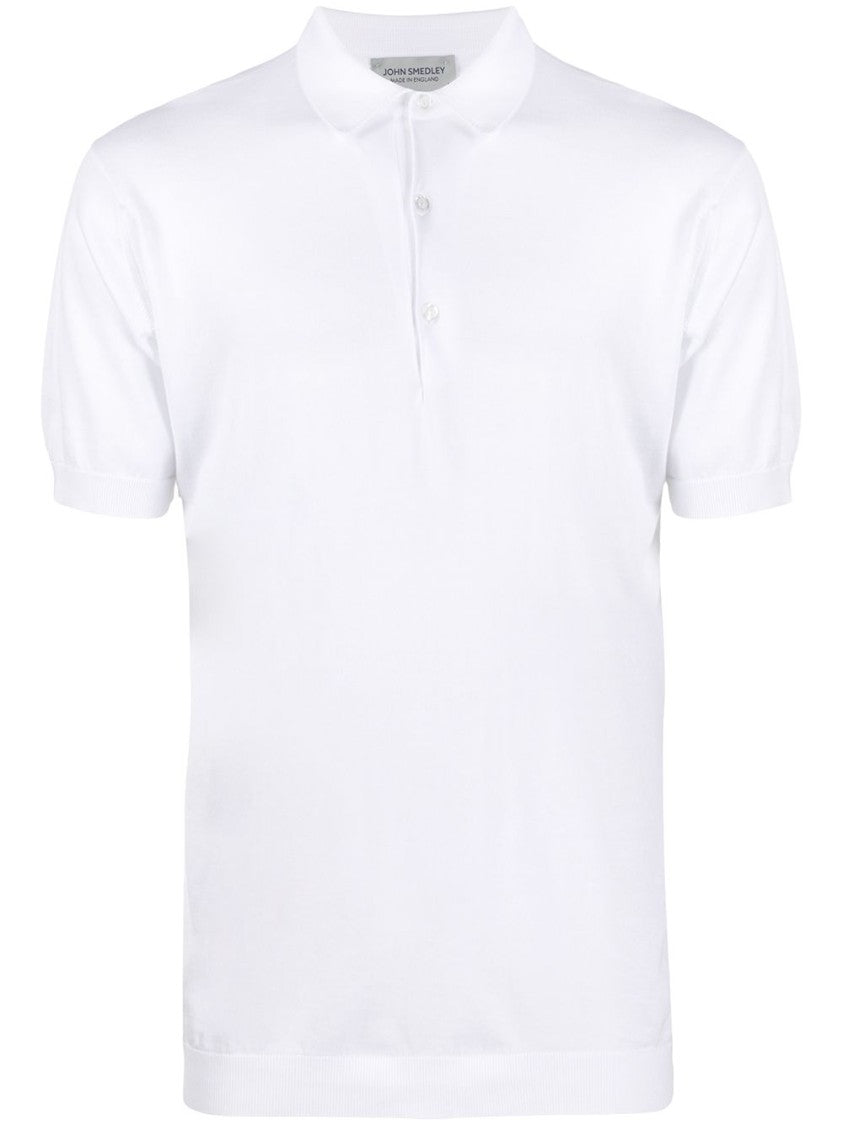 John Smedley Short-Sleeved Cotton Adrian Shirt With Tailored Fit