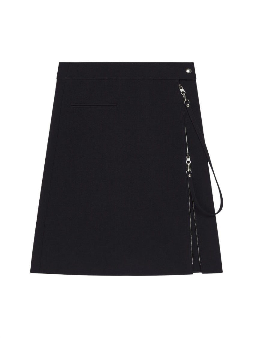 Courrèges Neutrals Side Zipper Structured Skirt
