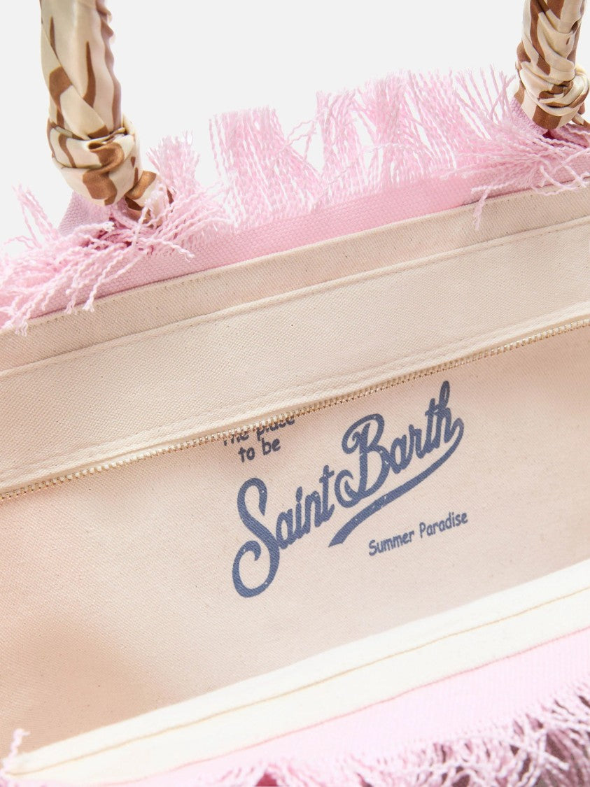 Mc2 Saint Barth Spacious Tote Bag With Frayed Edges