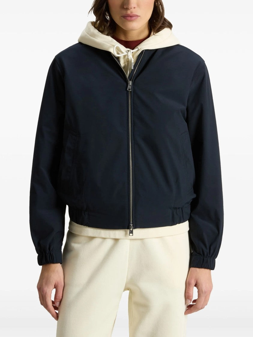 Woolrich Black Summer Bomber Lightweight Polyester Jacket