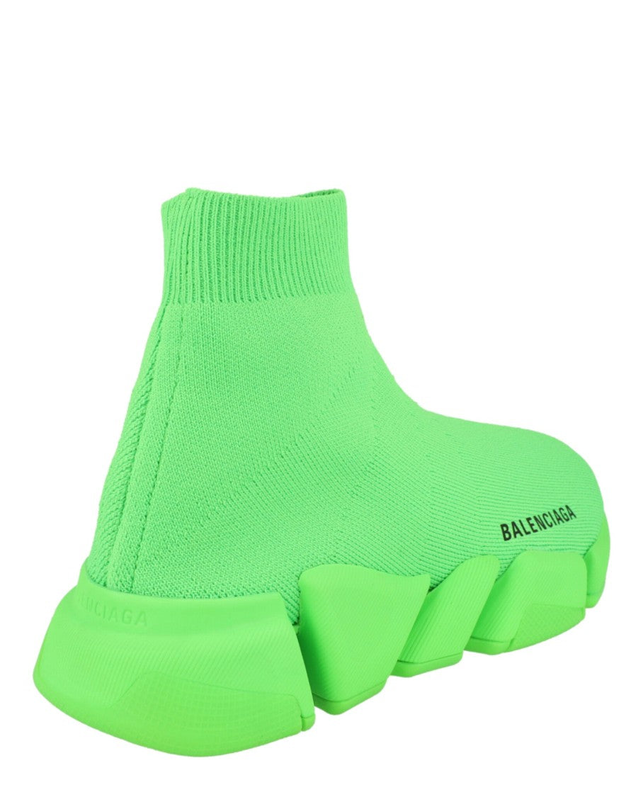 Balenciaga Sock-Like Knit Sneakers With Ribbed Ankle Collar And Chunky Sole
