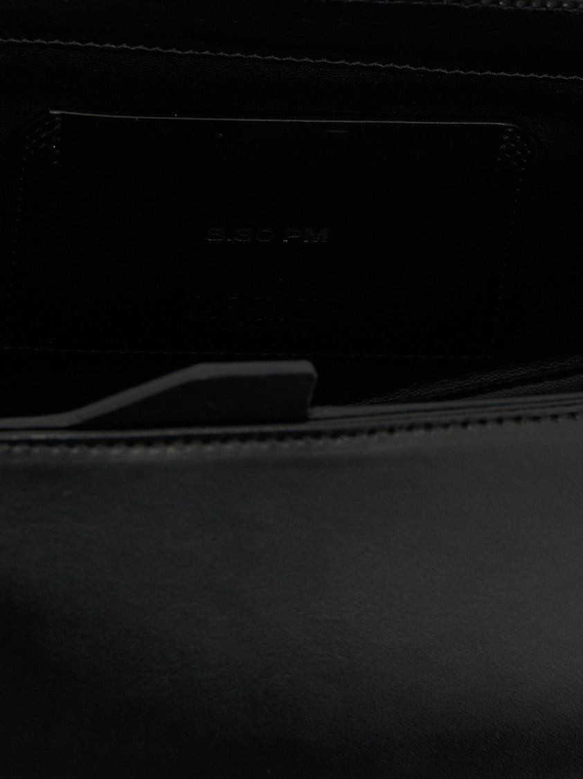 The Attico Structured Nappa Leather Clutch With Magnetic Closure