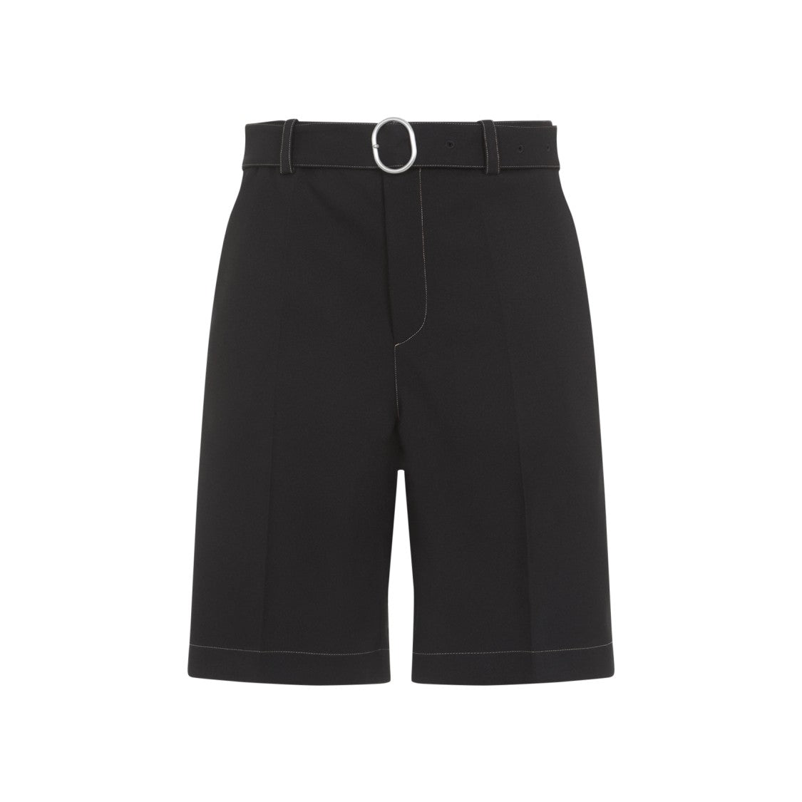 Jil Sander Tailored Black Polyester Shorts