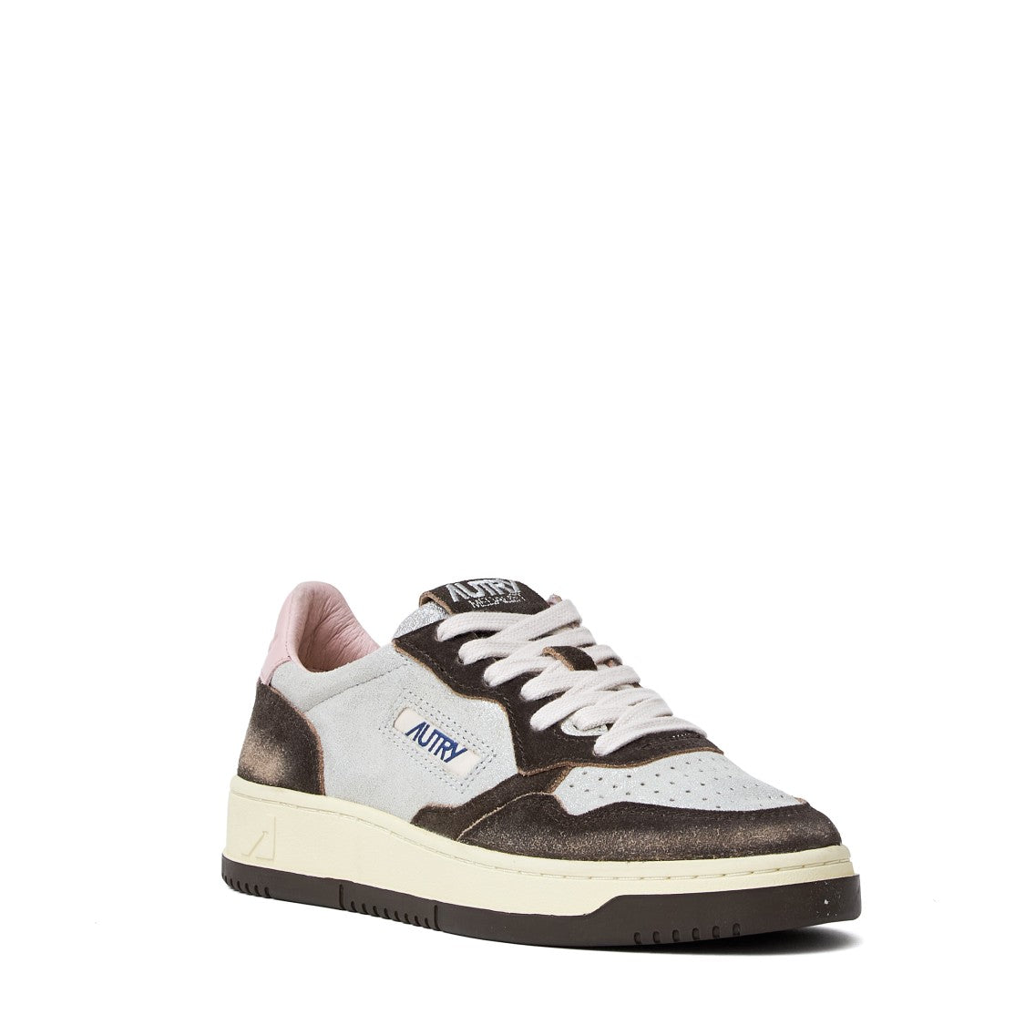 Autry Silver Mustang Sugar Suede Sneakers