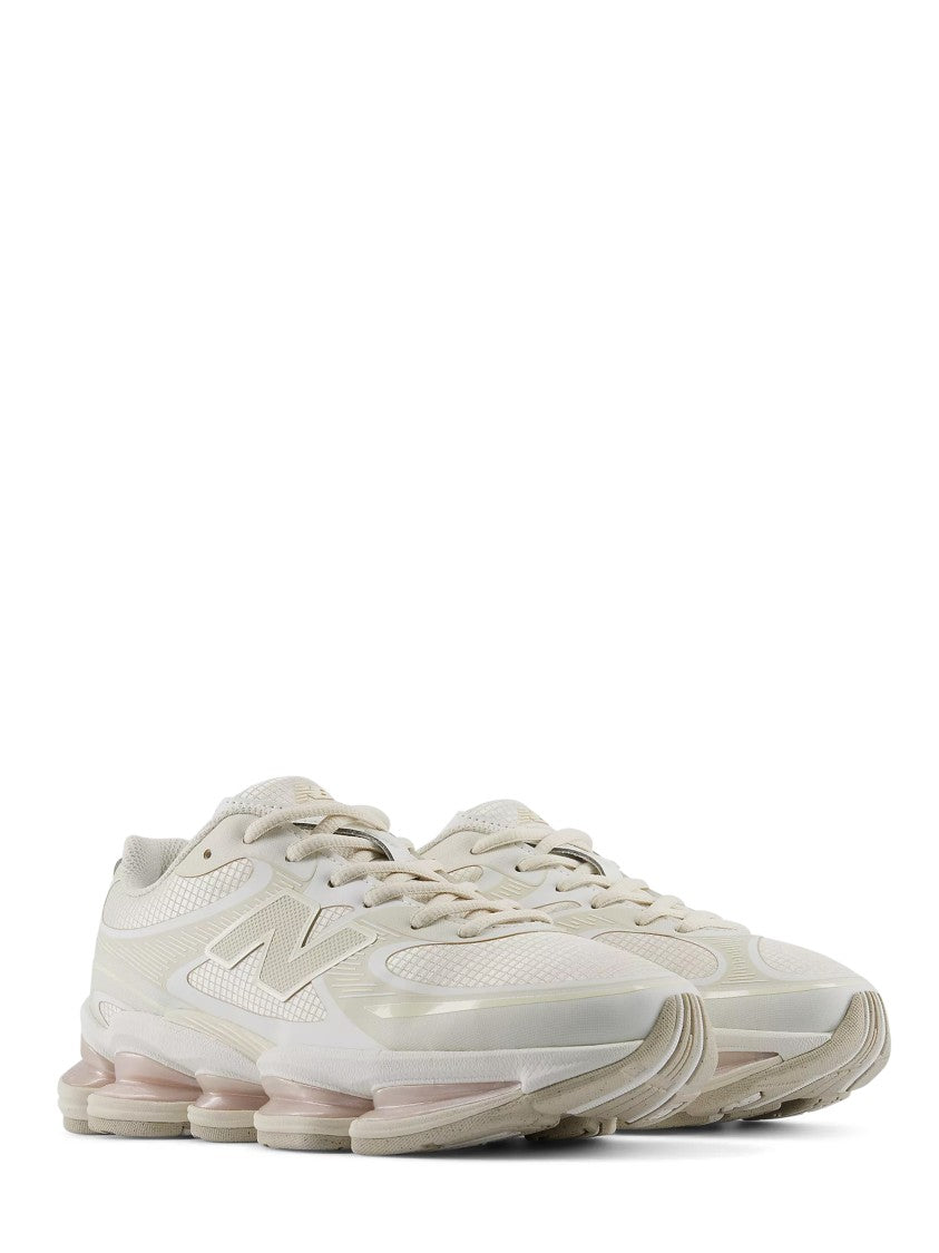 New Balance Modern Light Beige Sneakers With Distinctive Cushioning Pods