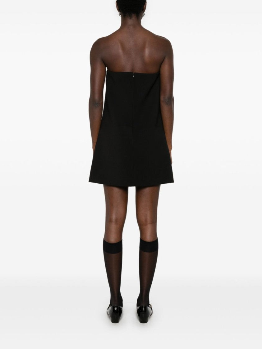 Self-Portrait Black Strapless Mini Dress