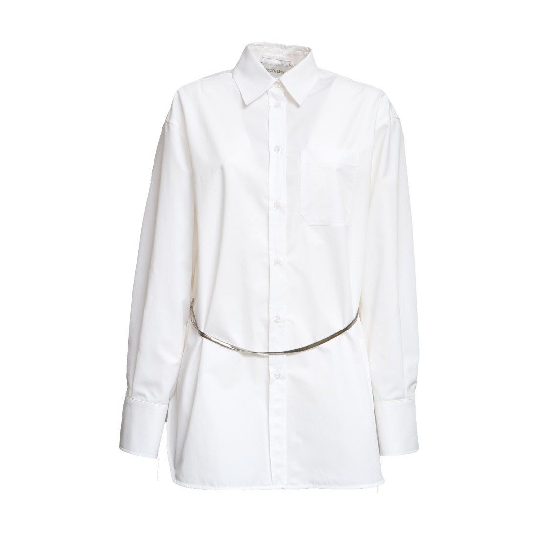Sportmax Nespola Plissettata Oversize Shirt Shirt