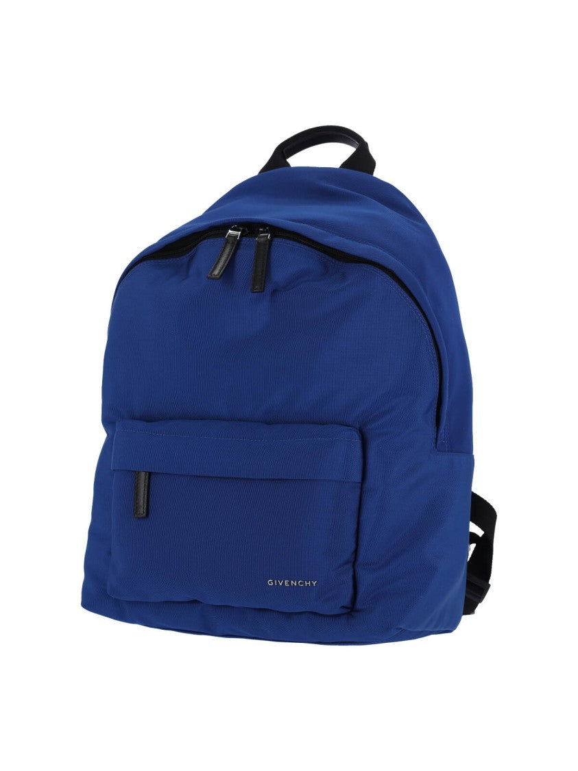 Givenchy Blue Fabric Backpack With Adjustable Straps