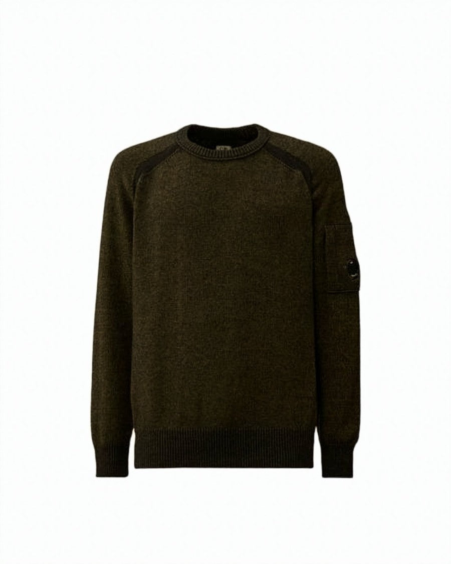 C.P. Company Classic Deep Olive Green Sweater