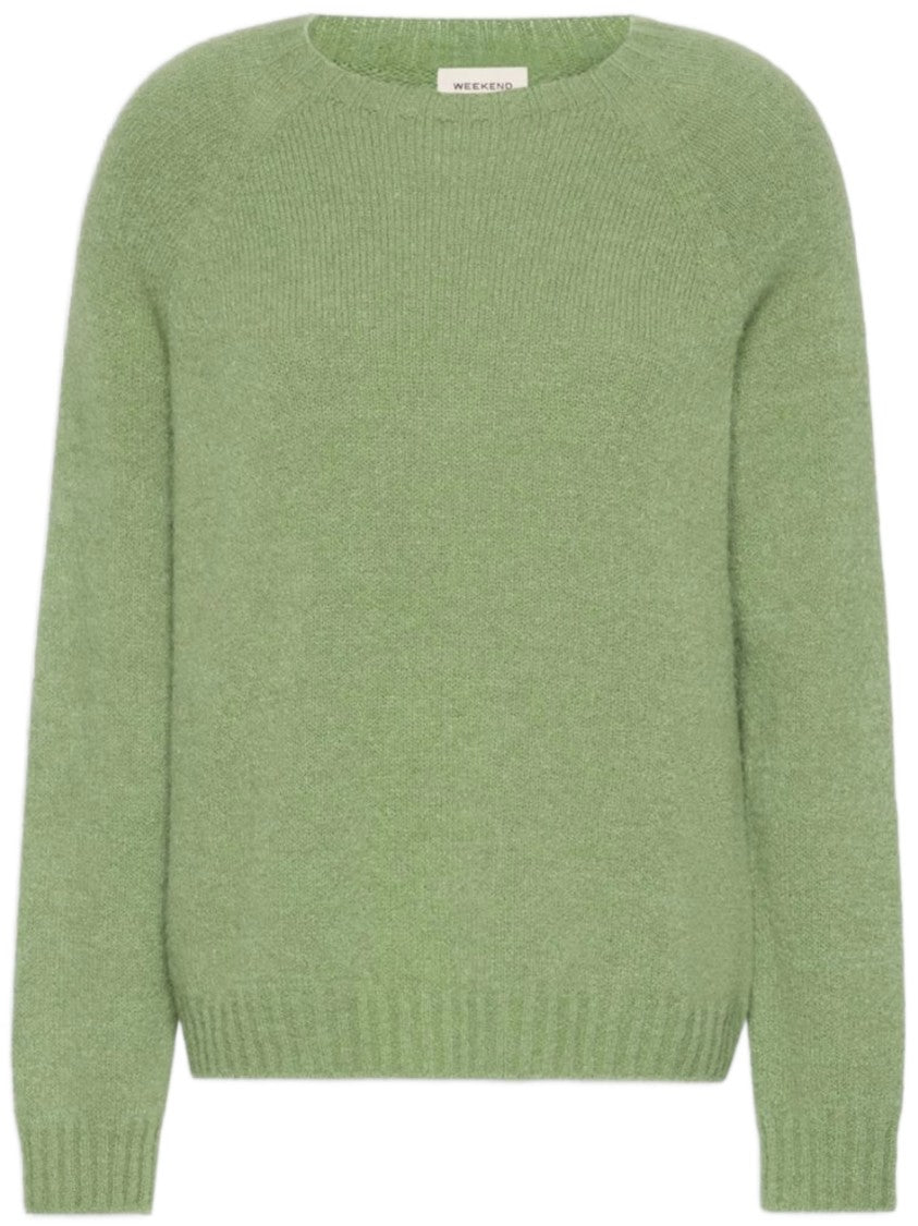 Weekend Soft Knitted Sweater With Relaxed Fit And Round Neckline