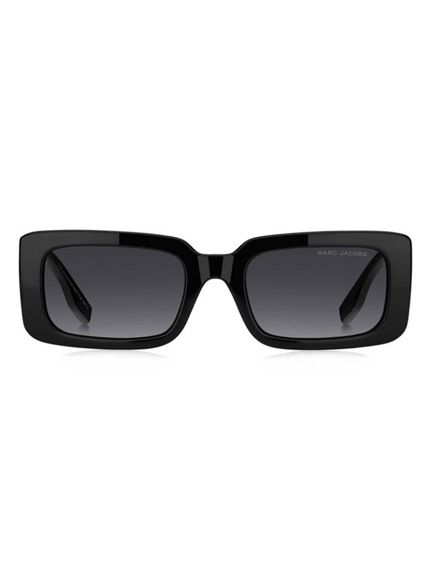 Marc Jacobs Oversized Square Black Sunglasses With Distinctive Frame Design
